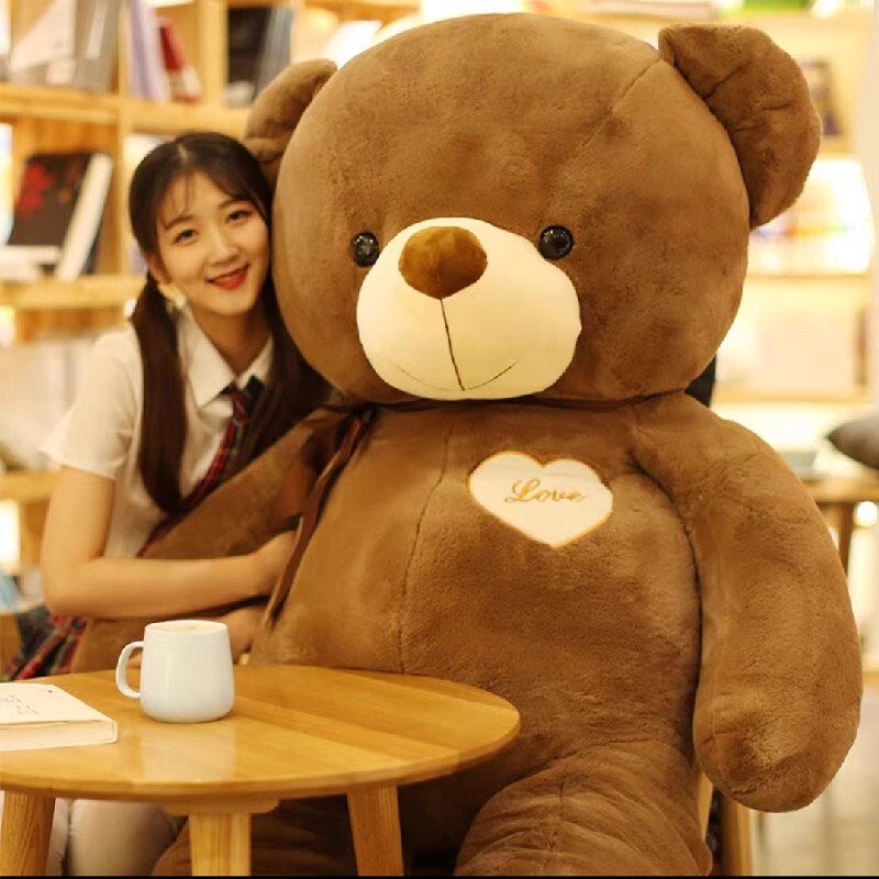 British Extra-Large Comfort Plush Toy Bear Birthday Gift Hug Bear Ribbon Teddy Bear Doll