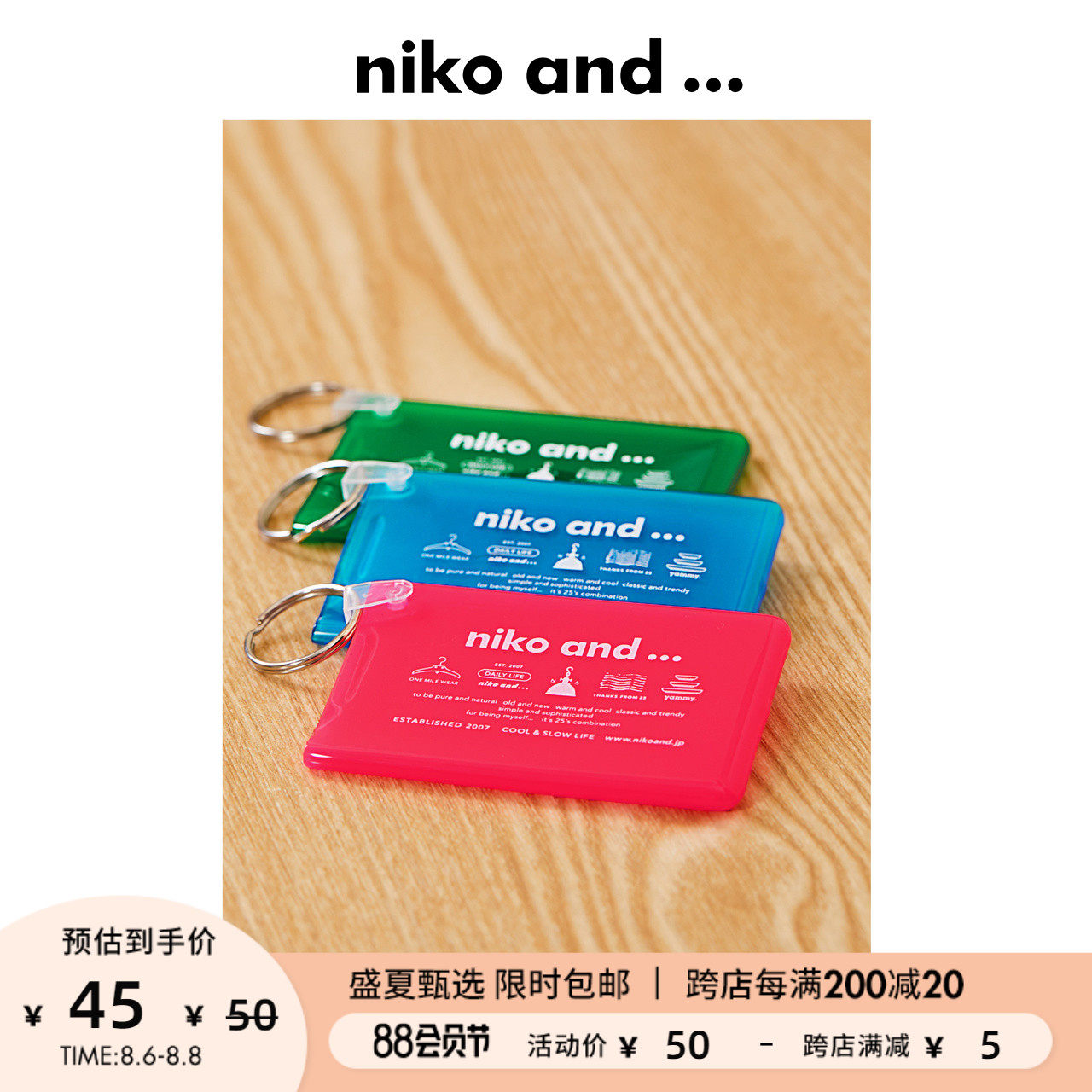 niko and hellip card holder Fluorescent color jelly gel Bus card subway ID protection case 822539