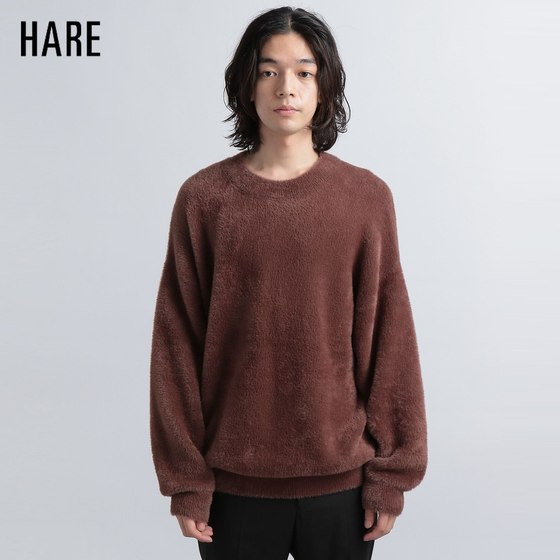 HARE sweater men's 2024 spring Japanese fluffy, soft and smooth loose pullover sweater 294380