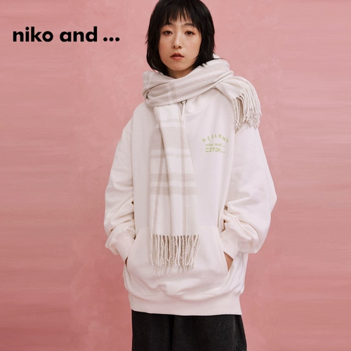 niko and ... Трендовая осенняя толстовка с капюшоном для отдыха подходит для мужчин и женщин
