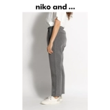 niko and ... Японские летние приталенные штаны, высокая талия, свободный прямой крой