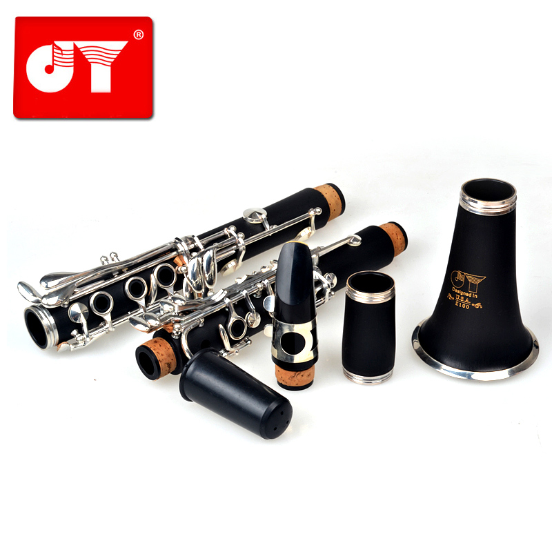 Gold Clarinet Wind Instrument Black Wind Instrument Black Wind Instrument B Tone Nickel Plated Silver Plated Keys Exam Beginner Beginner JYCL-E150