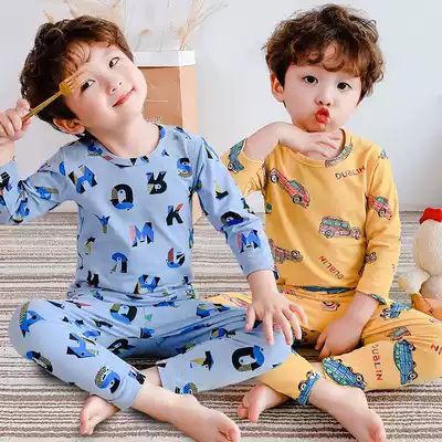 Boys underwear set children cotton warm autumn clothes sanitary pants children children children cotton sweater autumn winter baby home clothes