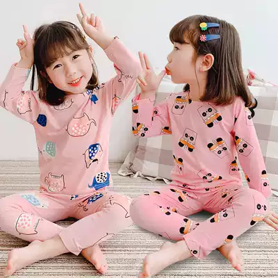 Girls ' underwear set Children's cotton warm autumn clothes sanitary pants Children's children's cotton sweater autumn and winter baby home clothes