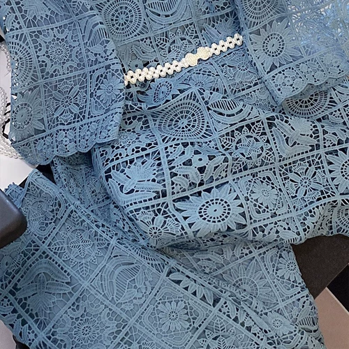 Кружевные летние штаны, тонкий элитный комплект, в западном стиле, в стиле Шанель