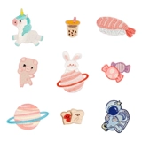 Милый радужный самоклеющийся карманный блокнот, с вышивкой, единорог