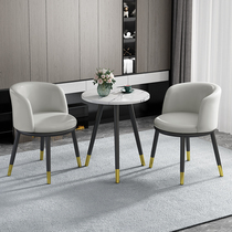 Double stool by back chair Home Balcony Casual Chair Minima Modern Coffee Milk Tea Shop Table And Chairs One Table Two Chairs