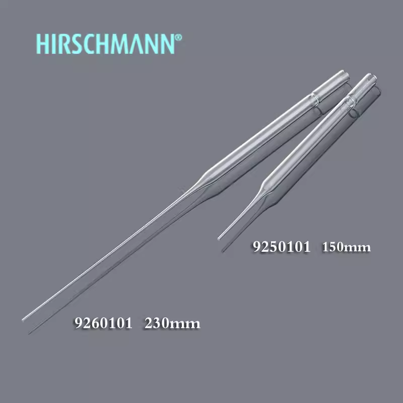玻璃巴氏滴管巴斯德吸管150mm230mm加长红胶头滴管橡胶硅胶帽吸水管实验室用取样管Hirschmann小滴管巴氏吸管