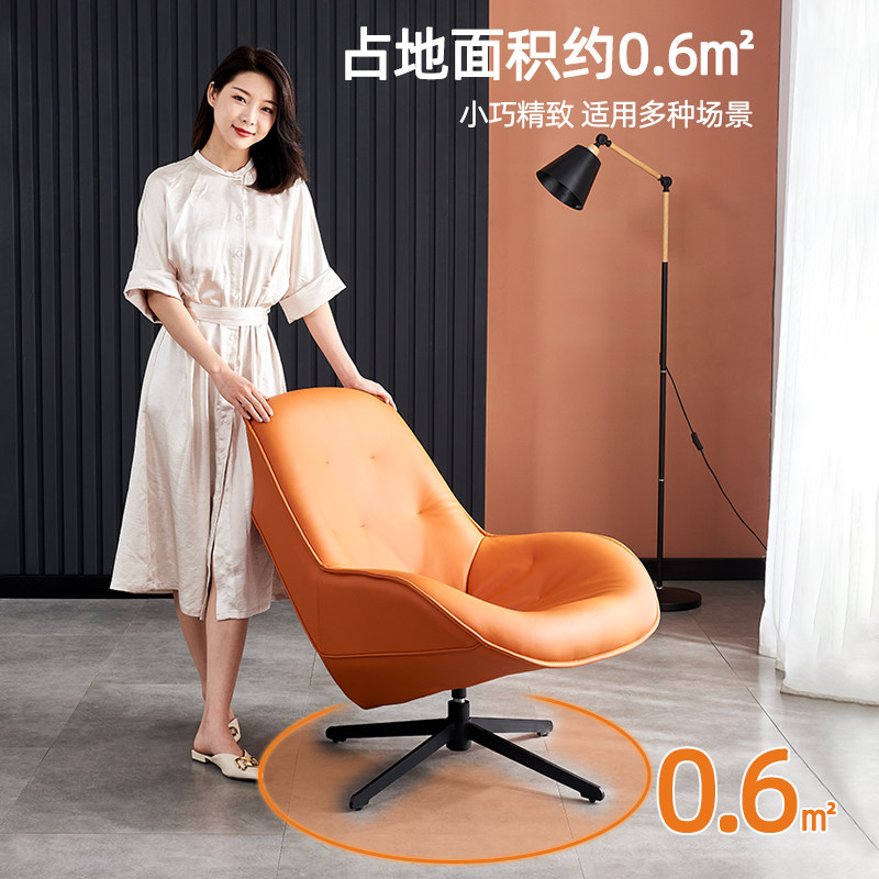 Single sofa chair Nordic light and luxurious balcony Leisure chair Dining Room Swivel Extremely Simple Modern Single Chair Tiger Chair American