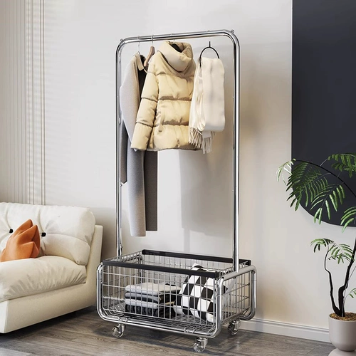 Посадка вешалки в спальне подвешивает вешалку, мобильная легкая роскошная высокоуровневая угловая стойка для хранения для хранения полки на ночь на ночь