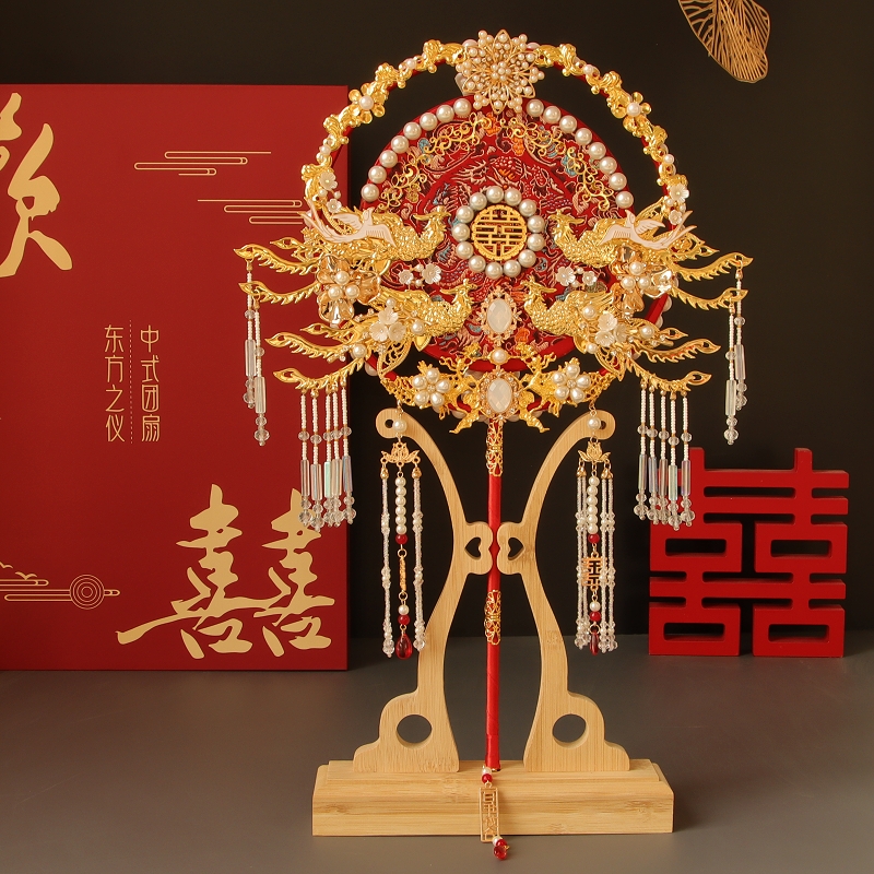 Group Fan Diy Material Bag Wedding Bride Gufeng Reworked Country Wind Handmade Fan Chinese Show and Handmade Wedding Fan-Taobao