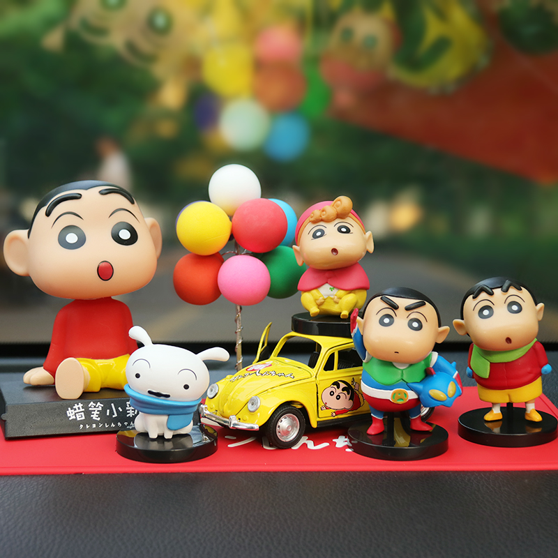 Car decoration creative cartoon crayon Shinchan anime hand-made cute shaking head doll car decoration car interior products