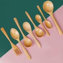 Faret beech wood small wooden spoon wooden spoon wooden spoon wooden soup spoon honey spoon honey spoon baby spoon Wood rice spoon
