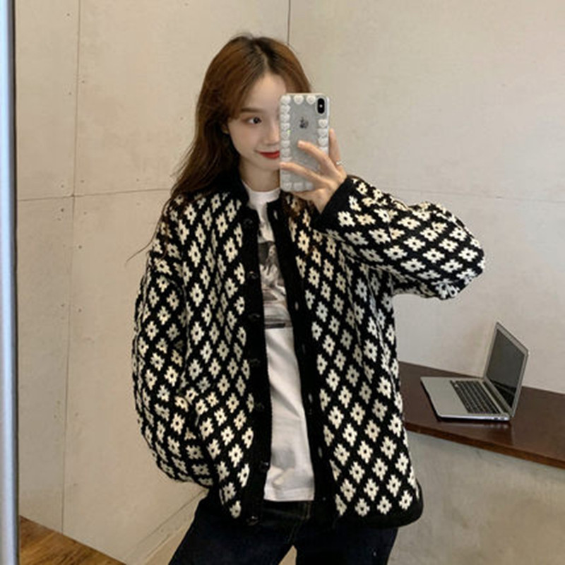 French Maje Renaissance Japanese Lazy Wind Sweater Lingjie Sweater Cover Lax Knitted Long Sleeve Cover
