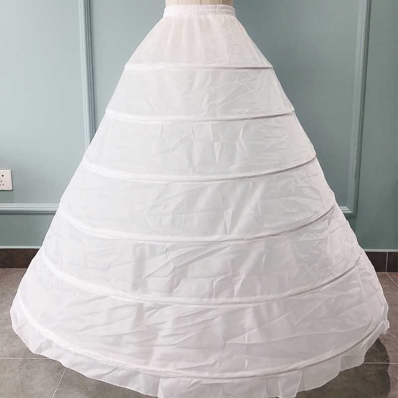 New 6 steel ring oversize bridal bridal dress with inner lining with large and adjustable size strap