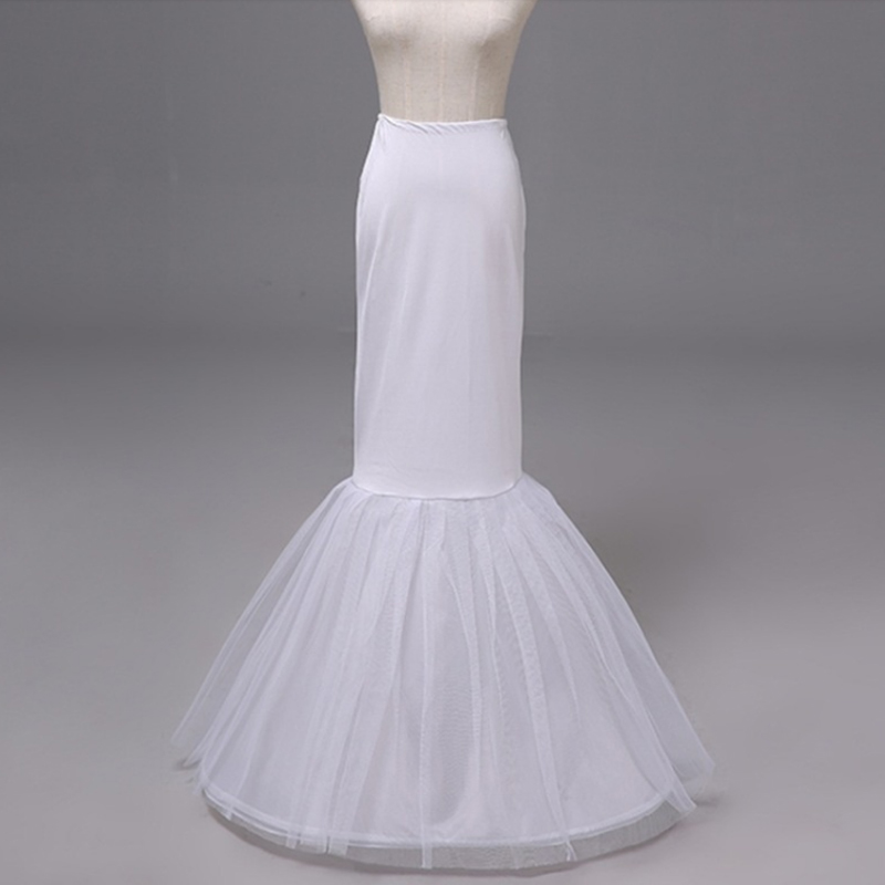 Big Fish Tailors Bunches Waist Wedding Dress Support Dinner Host Bridal Gown Interior Single Steel White