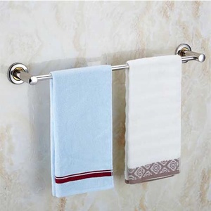 免打孔不锈钢毛巾架卫生间双层浴巾架