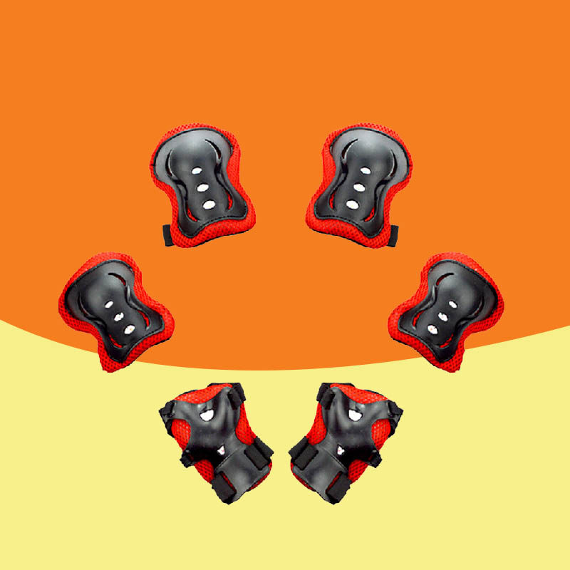 Children's riding roller skating helmet protective gear suit boys and girls bicycle skateboard elbow pads palm pads knee pads anti-fall equipment