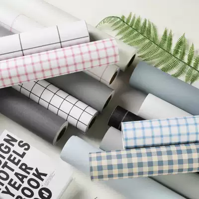 Wallpaper self-adhesive waterproof moisture-proof scrub white solid color dormitory home warm bedroom background wall wallpaper self-sticking