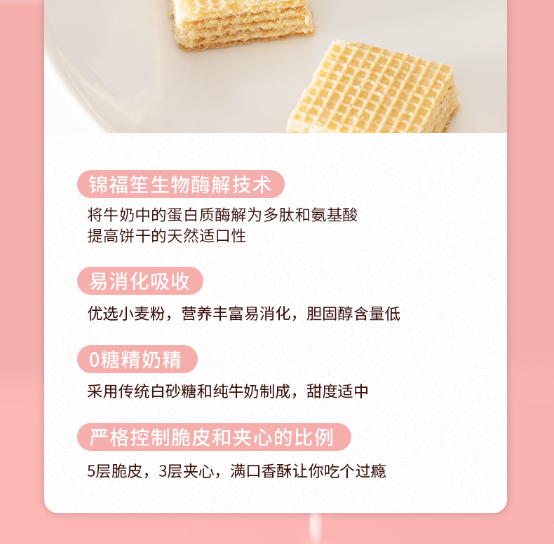 【拍一发二】锦福笙豆乳威化饼干小包