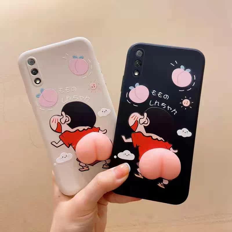 Crayon Xiaoxin is suitable for Huawei mobile phone decompression pinch pinch pp5g version cute cartoon liquid silicone couple mobile phone case