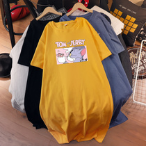 Maternity Dress Summer 2021 Fashion Over the Knee Summer Loose Women Dress Summer T-shirt Skirt Tide