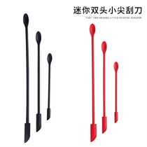 Creative mini silicone small tip spatula spatula baking extended double head jam scraping small spoon cosmetic bottle wall soft spoon