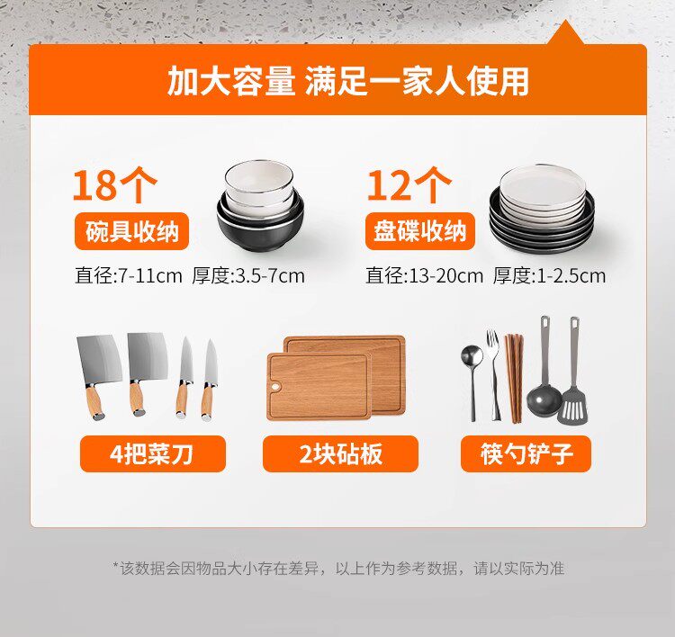 Сушилка 厨房碗架沥水架不锈钢碗碟收纳架碗盘架子防锈碗柜放餐具家用台面