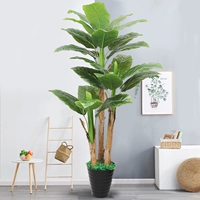 1,9 метра трех выстрелов банановое дерево+горшок+трава