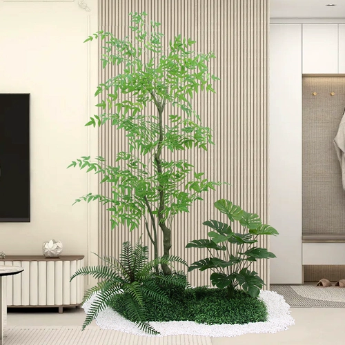 Моделирование зеленое растение красное кленовое пейзаж Комбинированный балкон ландшафт внутренний интерьер большой висящий колокольчик