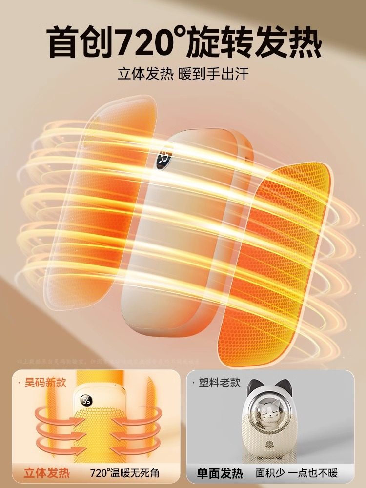 2026 New Hand Warmer for Girls, Graphene Double-Sided Self-Heating Gift for Students and Children, Hand Warmer Hot Water Bottle, USB Portable Winter Heating Device, Official Genuine Product