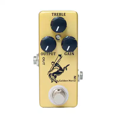 Head horse single block effect manual re-engraved gold rock push guitar bass guitar bass universal overload Overdrive