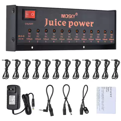 12-way noise reduction effect power supply Professional-grade electric guitar single independent power supply Juice Power