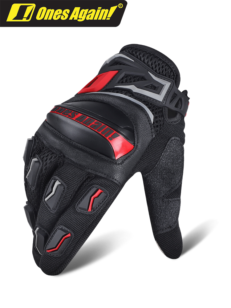 Summer motorcycle motorcycle racing riding gloves Touch screen thin breathable non-slip fall-proof knight equipment four seasons men