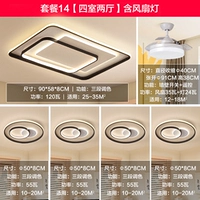 Упаковка 14 [четыре спальни и две гостиные] с фан -светом