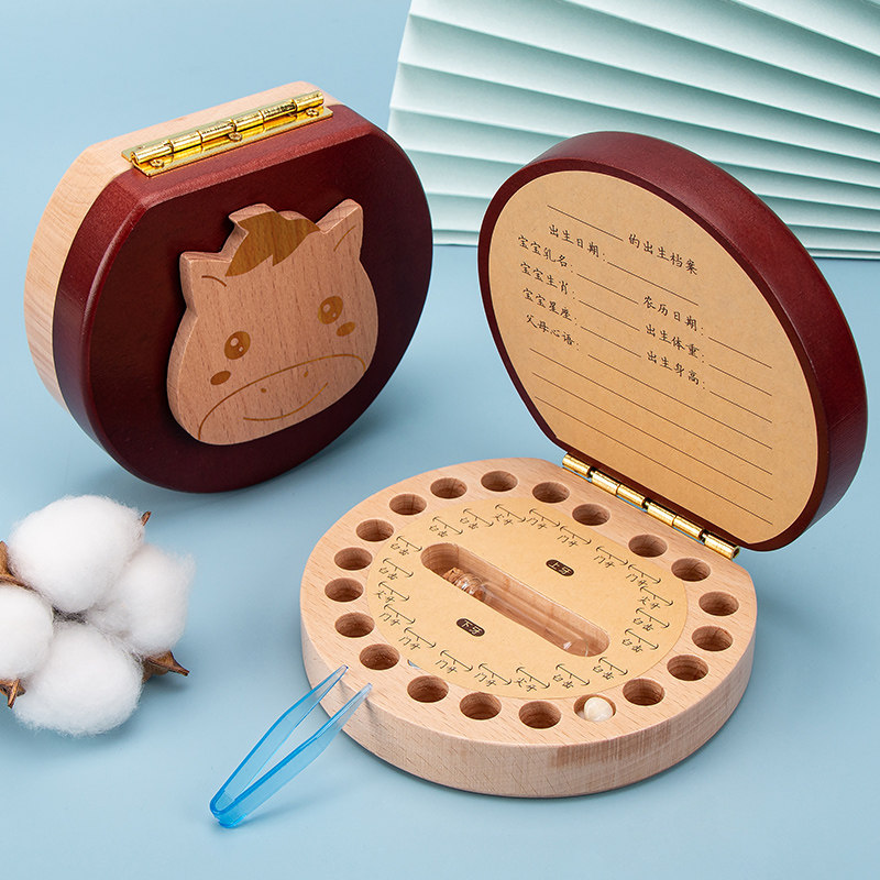 Boys and girls change tooth boxes for children's teeth collection box baby tooth drop save memorial gift