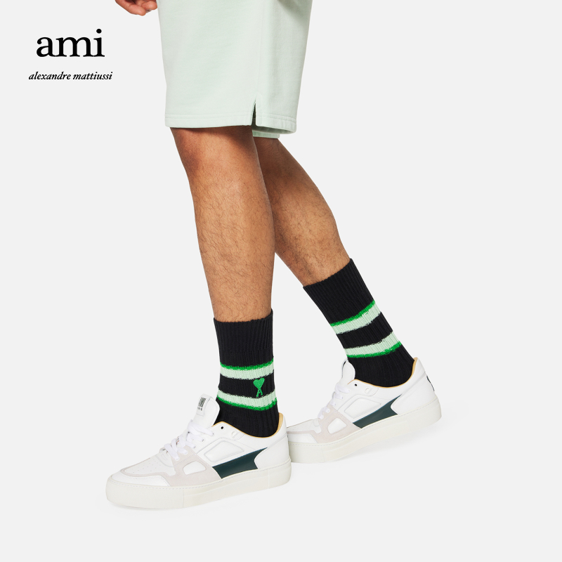 (520 Gifts) Ami Paris 22 Spring Summer New Ami de Coeur loving single pair of socks