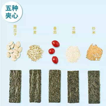 【非油炸】海苔夹心脆零食40g*6罐[16元优惠券]-寻折猪