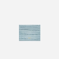 Синий, крокодиловый принт