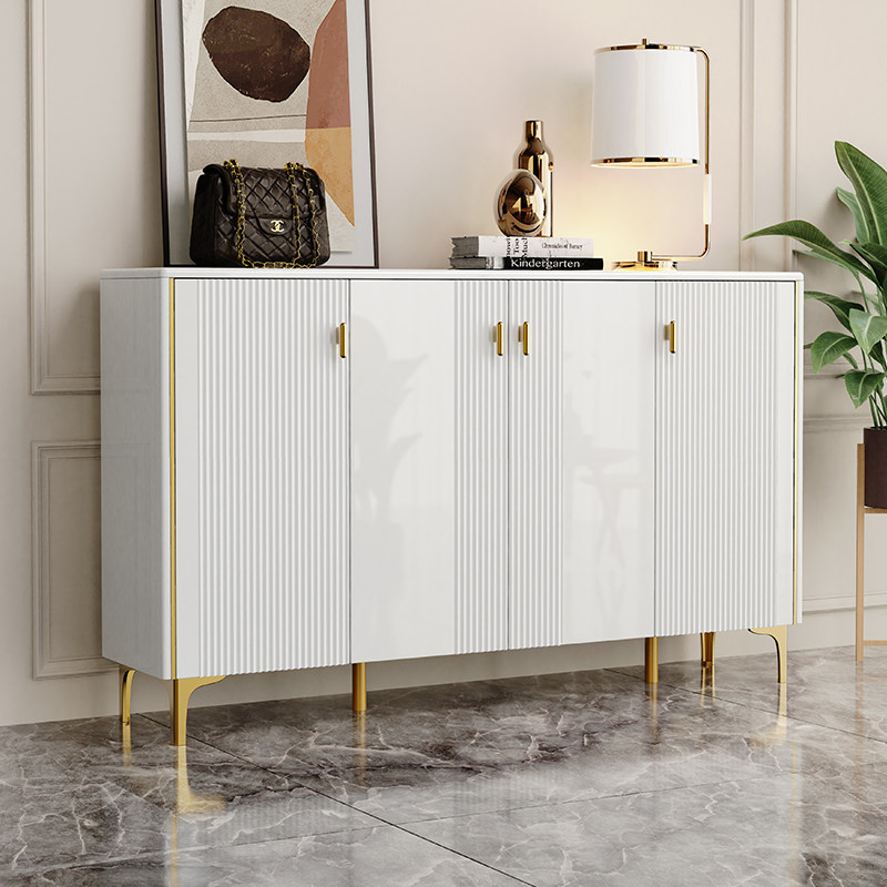 Light Extravagant Shoe Cabinet Home Doorway Baking Lacquered Sumpen Cabinet Large Capacity Minima Modern Door Hall Cabinet Balcony Lockers