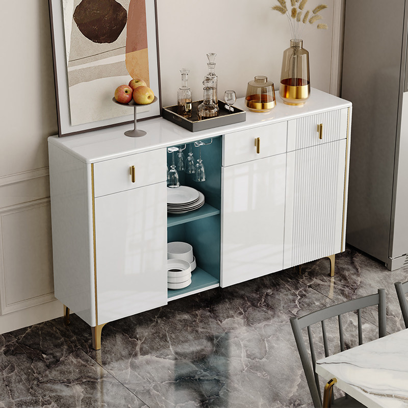 Light Extravagant Dining Cabinet Wine Cabinet Integrated By Wall Living Room Containing Cabinet Tea Water Side Cabinet Modern Minima Home Kitchen Bowl Tray Cabinet