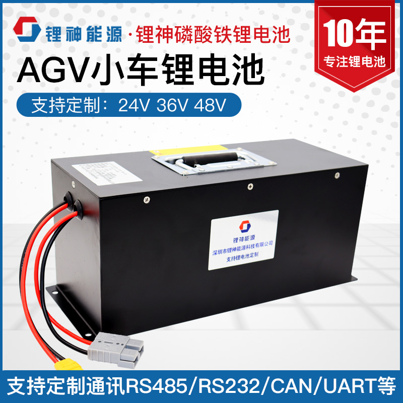 Customized 12v24v48v100ah ternary lithium iron phosphate lithium battery large capacity agv car robot battery