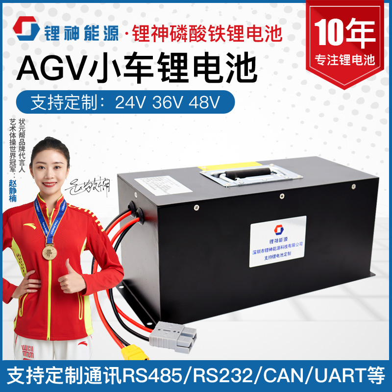 24v custom AGV car lithium battery 48v robot lift large capacity lithium iron phosphate ternary lithium battery