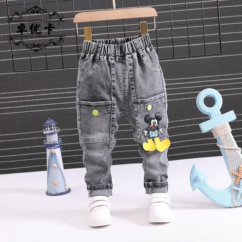 Boys pants Baby spring and autumn children's jeans Korean version 2 stretch 3-year-old boy denim pants 4 tide children's clothing 6
