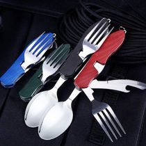 Stainless Steel Spoon Foldable Multi-scene Applicable 4