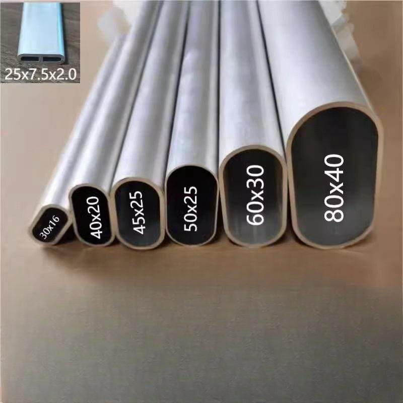 6063T5 aluminium alloy oval tube telescopic oval tube runway tube aluminium 20x12 20x12 30x15 60x30 60x30 Taobao