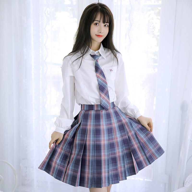 West of Summer City (Quannai) Gnepotism Original genuine JK Uniform Thyme Skirt Day Ensemble Foundation College Wind Short Skirt