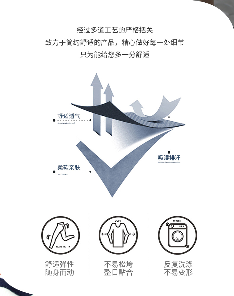 北极绒  男士夏季睡衣2件套 家居服 图4