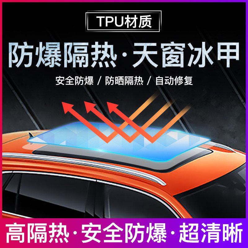 Car Panoramic Skylight Ice Armor Window Film TPU Change Color Full Car Insulation Film Explosion Proof Roof Anti UV Glass Film