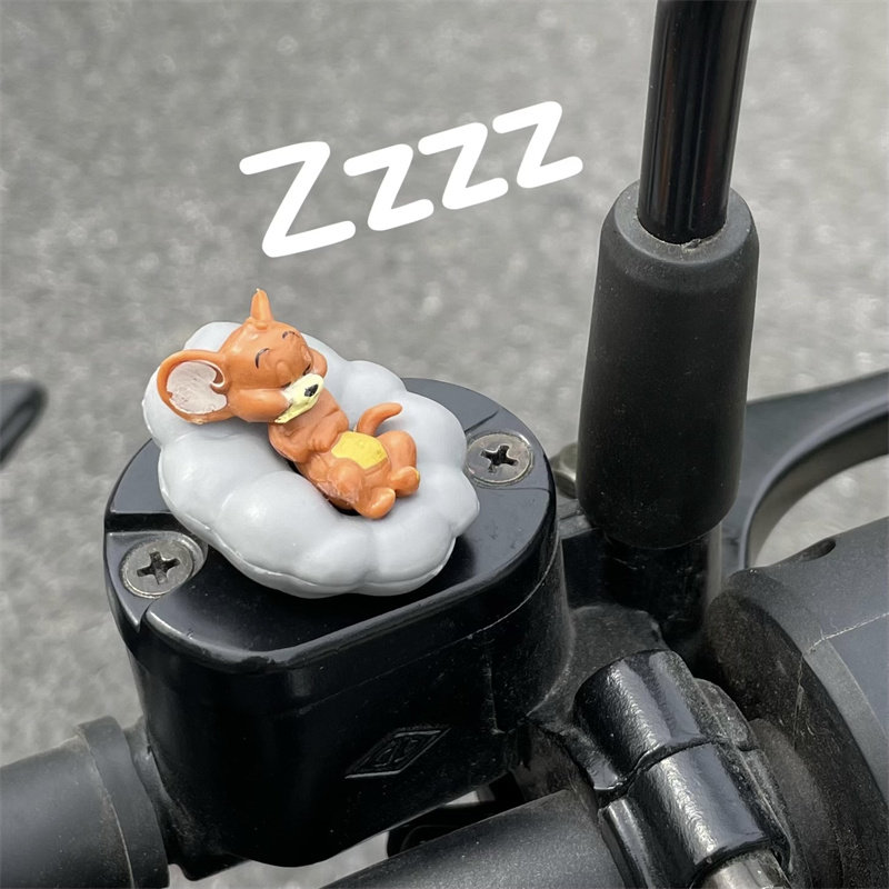 Battery Electric Vehicle Motorcycle Decoration Accessories Pendant Ornament Doll Doll Cute Fuel Tank Cap Protector